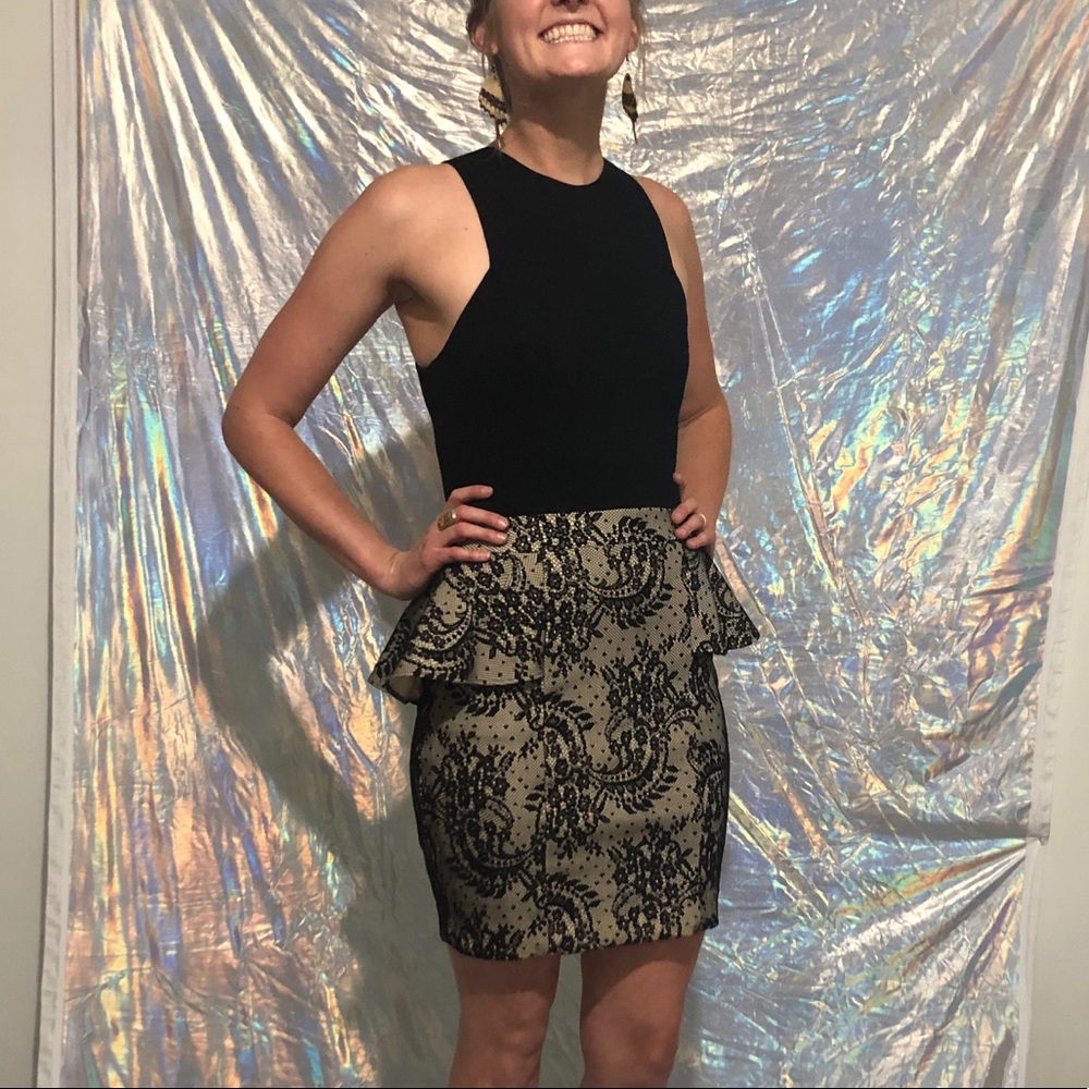 Bebe peplum dress